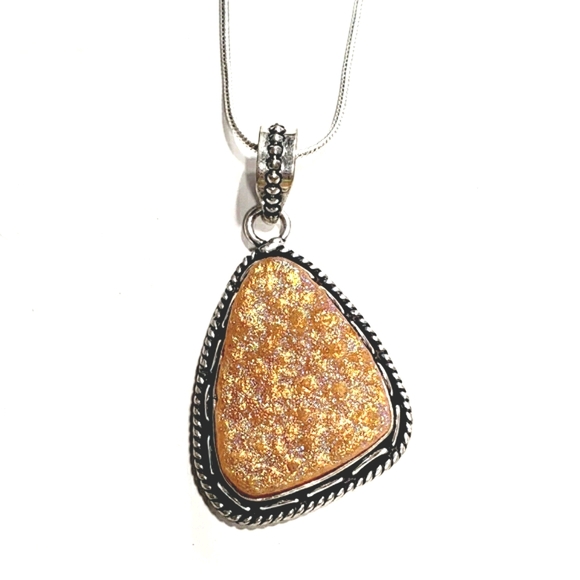 Sunflower Yellow Gold Sparkle Druzy Gemstones - Picture 8 of 12